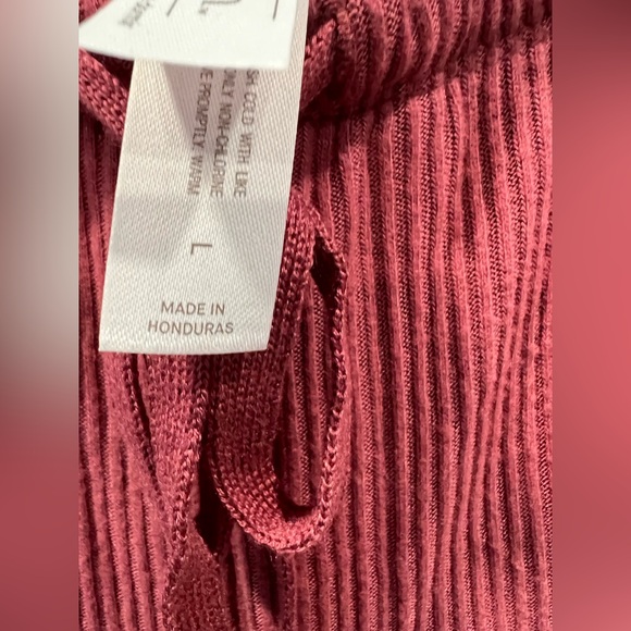 Auden Ribbed Pink Lounge Pants - Picture 2 of 2